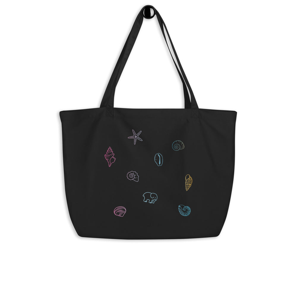 Seashells Large Organic Tote Bag