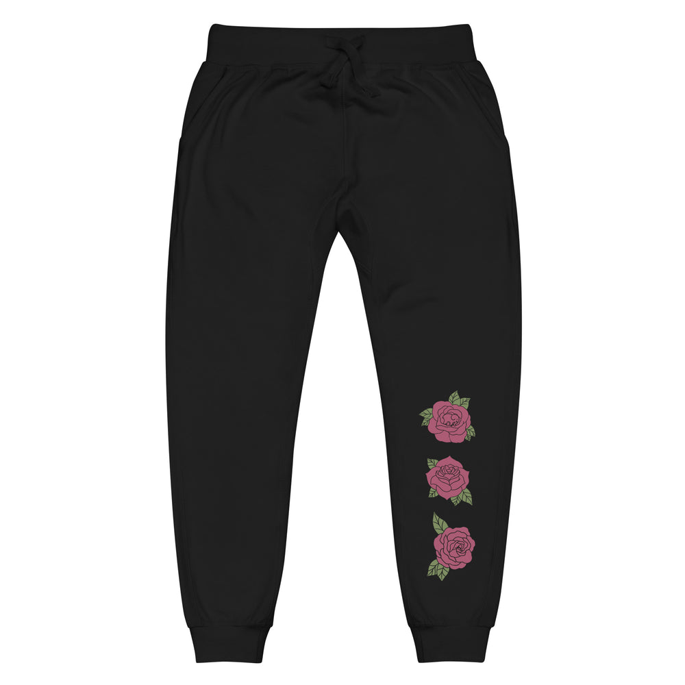 Roses Unisex Fleece Sweatpants