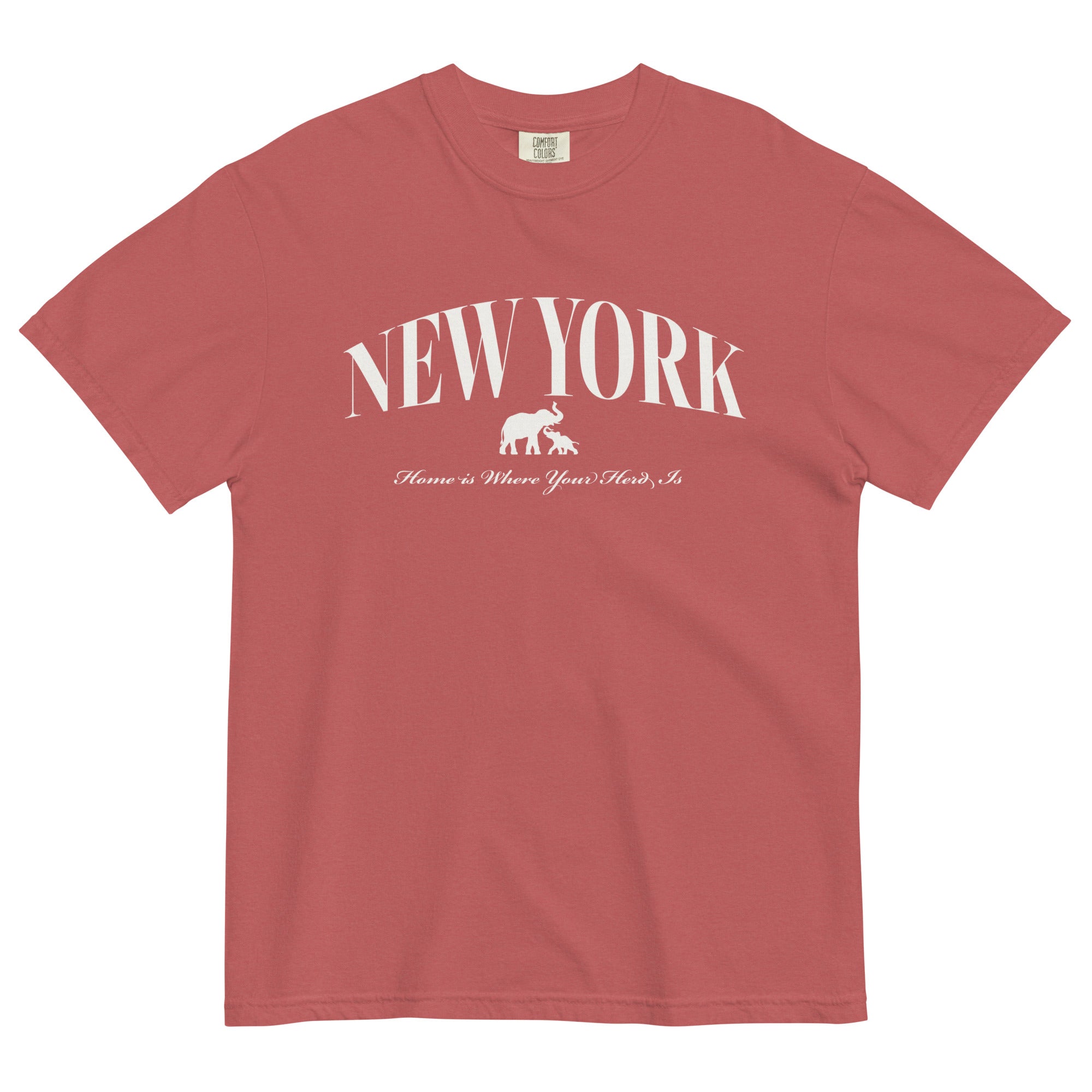 Home Is Where Your Herd Is NYC Unisex Heavyweight T-shirt