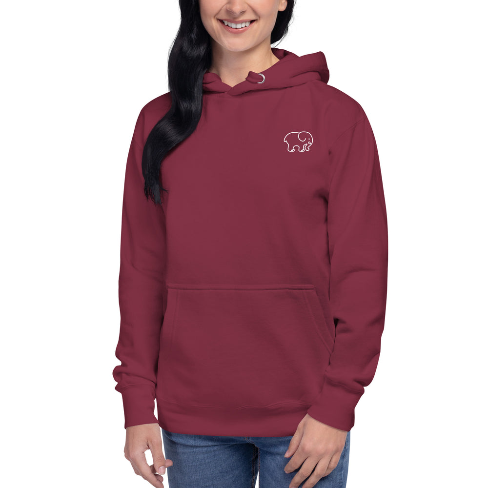 Paisley Maroon Unisex Hoodie